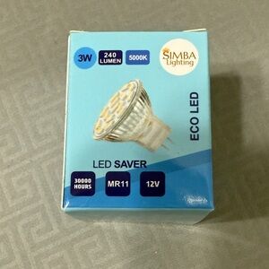 Simba Lighting LED Saver Bulb MR11 12V 3W Lot of 4